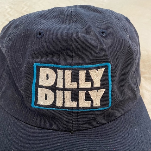 Bud Light 'Dilly Dilly' Hat Blue Adjustable Cap Beer Dad Unisex One Size Cotton - Picture 2 of 6